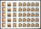 Jugoslawien - Yugoslavia 1994 Museum Exhibits – Roadside Memorials In Full Sheets Of 25 MNH; Mi.2688-91 - Unused Stamps