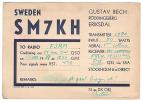 CARTE RADIO QSL - SUEDE - RODDINGEBERG - ERIKSDAL - 1939. - Radio Amateur