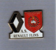 Pin´s  Sport, Automobile  Renault, A.S.S.F, Association  Sportive  RENAULT  FLINS - Renault