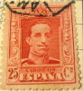 Spain 1922 King Alfonso XIII 25c - Used - Used Stamps