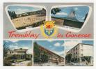 CPSM MULTIVUES TREMBLAY LES GONESSE, TREMBLAY EN FRANCE, LE STADE, EGLISE, GARE, POSTE, C.E.S, CES, SEINE SAINT DENIS 93 - Tremblay En France