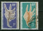 Coquillages - NOUVELLE CALEDONIE - Lambis Scorpius, Lambis Lambis - Faune Marine - N° 379 380 - 1972 - Used Stamps