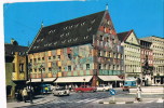 Augsburg  Merkurbrunnen Und Weberhaus    Car / Oldtimers - Augsburg