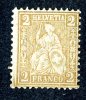 1881  Switzerland  Mi.Nr.36  MH*   #602 - Neufs