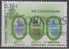 ESPAÑA. SELLO USADO AÑO 2012. VALORES CIVICOS. NO CONTAMINAR - Used Stamps