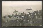 DOMINICA  BWI ,  HARBOUR  PORT  1932   , SHIP BOAT UTOWANA  , OLD  REAL PHOTO - Dominique