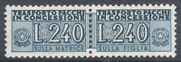 1955-81 ITALIA PACCHI IN CONCESSIONE 240 LIRE MNH ** - RR10379-4 - Concessiepaketten