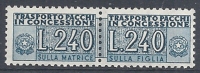 1955-81 ITALIA PACCHI IN CONCESSIONE 240 LIRE MNH ** - RR10380-6 - Consigned Parcels