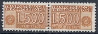 1955-81 ITALIA PACCHI IN CONCESSIONE 500 LIRE MNH ** - RR10390-5 - Colis-concession