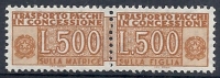 1955-81 ITALIA PACCHI IN CONCESSIONE 500 LIRE MNH ** - RR10392-3 - Concessiepaketten