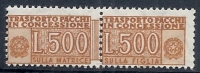 1955-81 ITALIA PACCHI IN CONCESSIONE 500 LIRE MNH ** - RR10392-4 - Colis-concession
