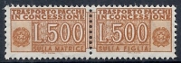 1955-81 ITALIA PACCHI IN CONCESSIONE 500 LIRE MNH ** - RR10396-2 - Colis-concession