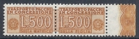 1955-81 ITALIA PACCHI IN CONCESSIONE 500 LIRE MNH ** - RR10396-7 - Concessiepaketten