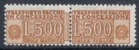 1955-81 ITALIA PACCHI IN CONCESSIONE 500 LIRE MNH ** - RR10397-2 - Colis-concession