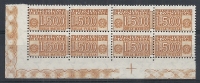 1955-81 ITALIA PACCHI IN CONCESSIONE 500 LIRE QUARTINA MNH ** - RR10398 - Consigned Parcels