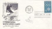 UNITED STATES 1960 SQUAW  VALLEY Fdc - Hiver 1960: Squaw Valley