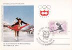 AUSTRIA 1964 SPECIAL POSTCARD WITH POSTMARK - Inverno1964: Innsbruck