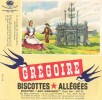 BUVARD  BISCOTTES  GREGOIRE  LE CALVAIRE DE PLOUGASTEL DAOULAS FINISTERE - Biscottes