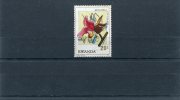 1976-Rwanda- "Orchids" Issue- 20c. Stamp "Eulophia Cucullata" MNH (bend) - Ongebruikt