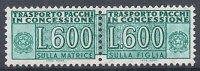 1955-81 ITALIA PACCHI IN CONCESSIONE 600 LIRE MNH ** - RR10402-3 - Consigned Parcels