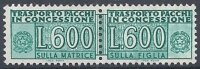 1955-81 ITALIA PACCHI IN CONCESSIONE 600 LIRE MNH ** - RR10403-3 - Concessiepaketten