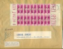 REPUBBLICA 1946-51 PACCHI POSTALI 5 C. IN BLOCCO DA 20 SU BUSTA NON COMUNE - Postal Parcels