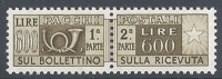 1955-79 ITALIA PACCHI POSTALI 600 LIRE MNH ** - RR10429-2 - Postal Parcels