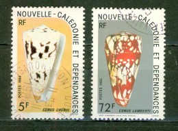 Coquillage - NOUVELLE CALEDONIE - Conus Chenui, Conus Lamberti - Faune Marine - N° 481-499 - 1984-1985 - Used Stamps