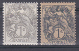 FRANCE VARIETE   N° YVERT  107  TYPE BLANC  NEUFS LUXE - Unused Stamps