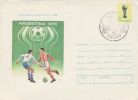 ROMANIA 1978 POSTAL STATIONERY ; POSTMARK EXPO FOOTBALL BRASOV - 1978 – Argentina