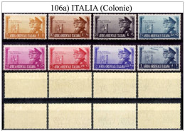 Italia-F00106a - Africa Orientale 1938: Sassone N. 34/40 + P.A. 21 (++) MNH - Privo Di Difetti Occulti - Africa Orientale Italiana