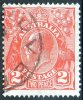 Australia 1931-1936 King George V C Of A Wmk 2d Red Used - DOVER Tasmania - Usati