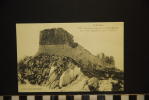 Ruines Du Chateau De Montsegur Sur Un Roc Escarpé De 1207 M , Dos Divisé , Reproduction De Cpa - Andere & Zonder Classificatie