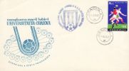 ROMANIA 1974 UNIVERSITATEA CRAIOVA SPECIAL COVER WITH POSTMARK - Famous Clubs