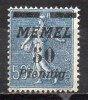 Memel - Memelgebiet - 1922 - Yvert N° 54 * - Nuovi