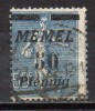 Memel - Memelgebiet - 1922 - Yvert N° 54 - Usados