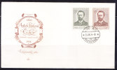 T)1954,CZECHOSLOVAKIA,50th ANNIV.OF THE DEATH OF CHEKHOV,WRITER,FDC,ENGRAVED - FDC