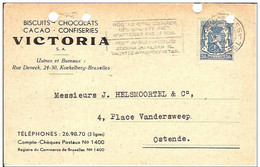 KOEKELBERG-RUE DENECK-BISCUITS-CHOCOLAT VICTORIA-ravitaillement Canin Guerre 1940 - Koekelberg