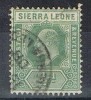 Lote 2 Sellos Sierra Leona 1907, Yvert Num 75, 90 º - Sierra Leone (...-1960)