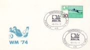 GERMANY 1974 WORLD CUP  POSTMARK - 1974 – West-Duitsland