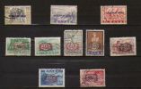 Grèce, Surcharges De 1945- 47, 10 Timbres, Oblitéré - Usati