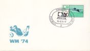 GERMANY 1974 WORLD CUP  POSTMARK - 1974 – West-Duitsland