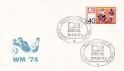 GERMANY 1974 WORLD CUP  POSTMARK - 1974 – Germania Ovest