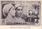 ALGERIE - CARTE MAXIMUM CROIX ROUGE 30-10-1954. - Cartoline Maximum