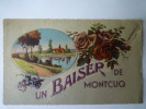 MONTCUQ  (Lot)  : Carte Fantaisie  "Un Baiser De  Montcuq" - Montcuq