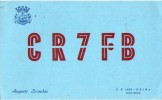 CARTE QSL CARD 1960 GHANA RADIOAMATEUR HAM RADIO CR-7 BEIRA MOZAMBIQUE PORTUGUESE AFRICA PORTUGUAISE PORTUGUESA - Mosambik