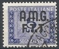 1947-49 TRIESTE A USATO SEGNATASSE 5 LIRE - RR10516 - Strafport