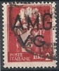 1945-47 TRIESTE AMG VG USATO IMPERIALE 2 LIRE - RR10519 - Oblitérés