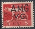 1945-47 TRIESTE AMG VG USATO IMPERIALE 5 LIRE - RR10519 - Used