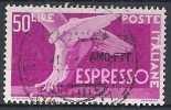 1952 TRIESTE A USATO ESPRESSO 50 LIRE - RR10521-2 - Express Mail